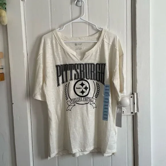 Pittsburgh Steelers Cream Tee - Picture 1 of 5